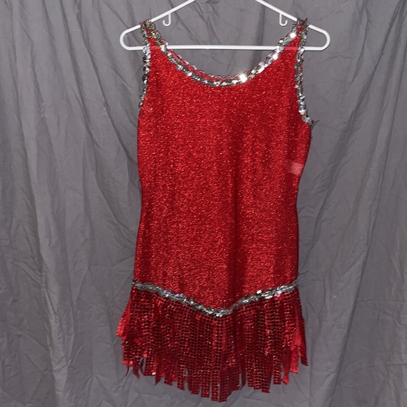 Flapper Dancing school Halloween Costume 3 pc with accessories - Picture 1 of 11